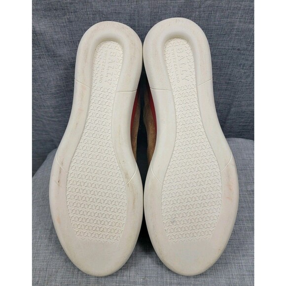 BALLY AVYD TOBACCO Suede BLACK Leather LOGO Top SNEAKERS Men's 12 US, ITALY - Picture 15 of 16